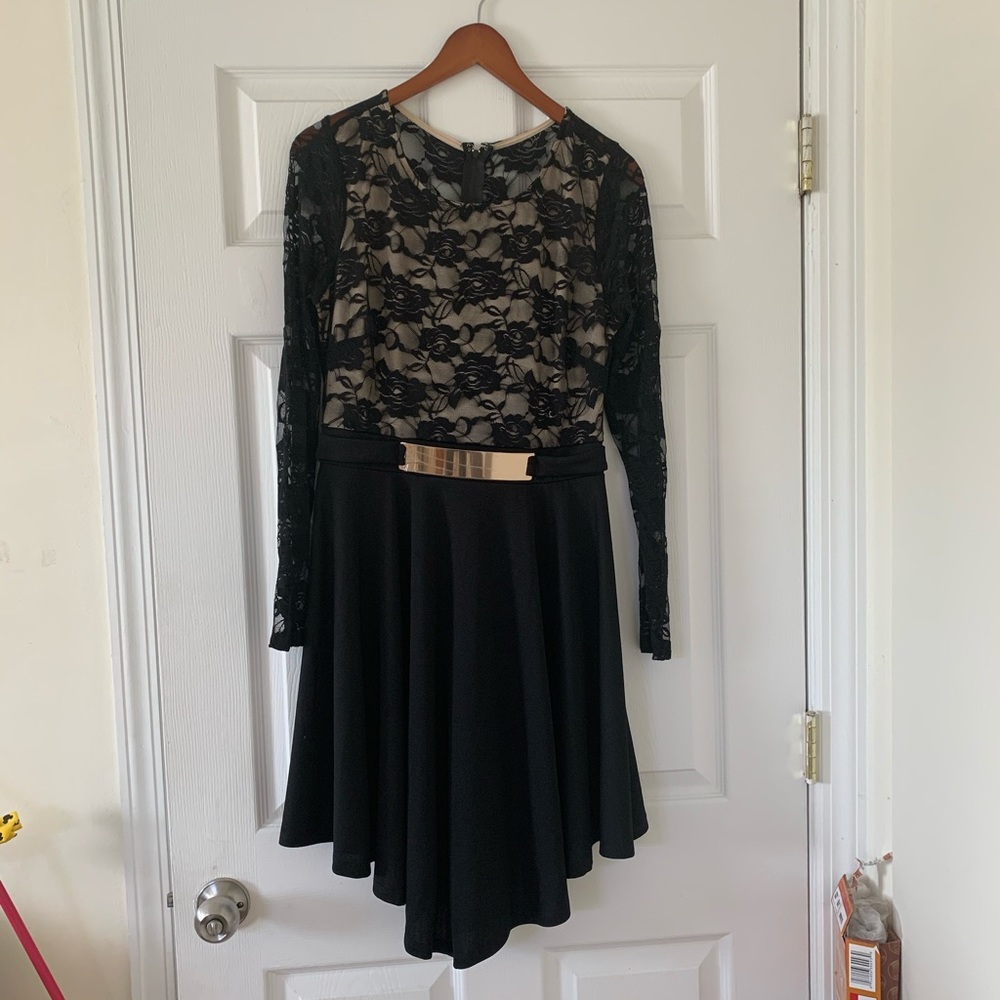 Black Long-Sleeved Dress